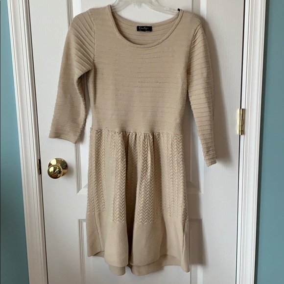 Jessica Simpson Dresses & Skirts - Jessica Simpson beige sweater dress